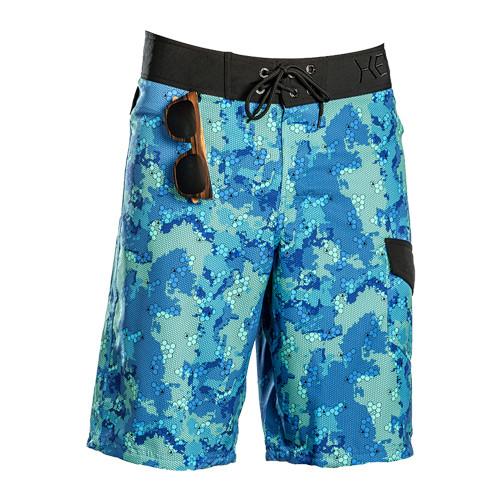 Camouflage Deep Blue Camo Boardshort Men's Swimwear