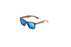 Abaco Blue Polarized Floating Wooden Sunglasses - Hexskin