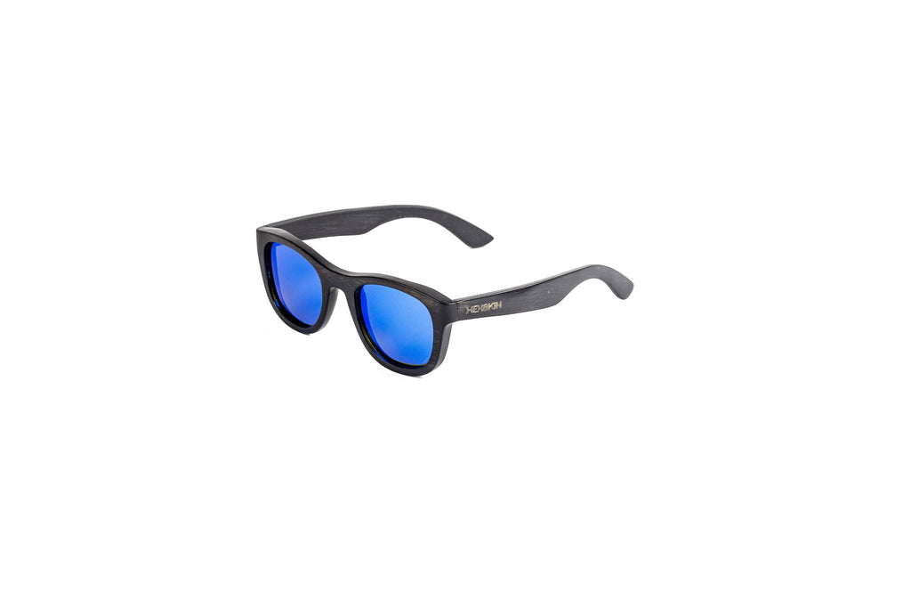 Exuma Polarized Blue Floating Wooden Sunglasses - Hexskin
